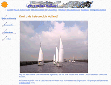 Tablet Screenshot of leisureclubholland.nl